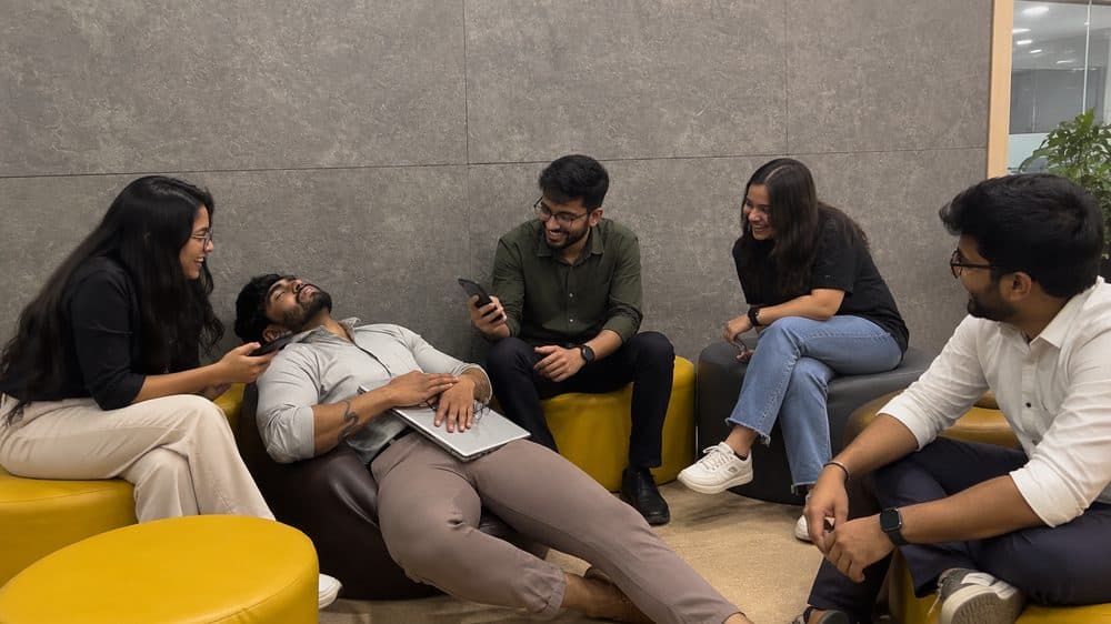 GlobeCraft Marketing team unwinding together